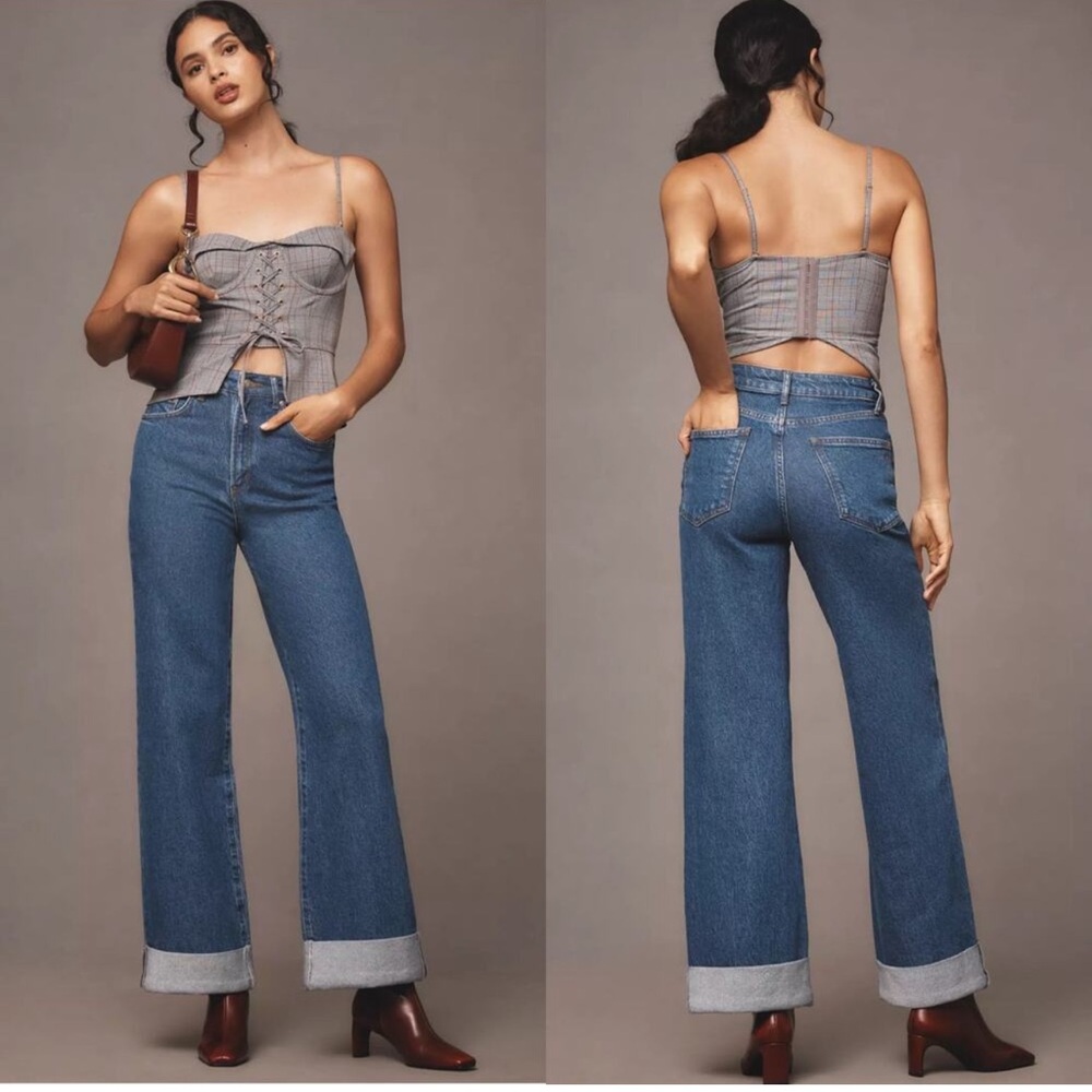 Anthropologie Pilcro The Lonnie Cuffed Jeans | 26 PETITE NWT